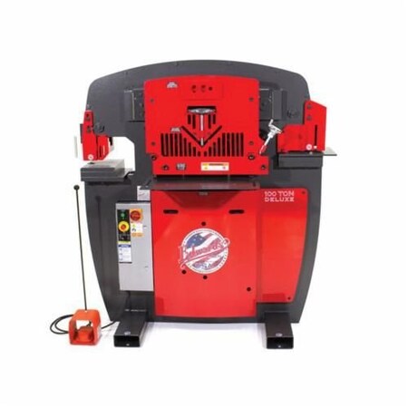 Edwards Ironworker, 100 Ton, 11 In Throat Depth, 6 X 6 X 12 In Angle Shearing, Flat Bar Shearing 12 X 18 IW100DX-3P575-AC